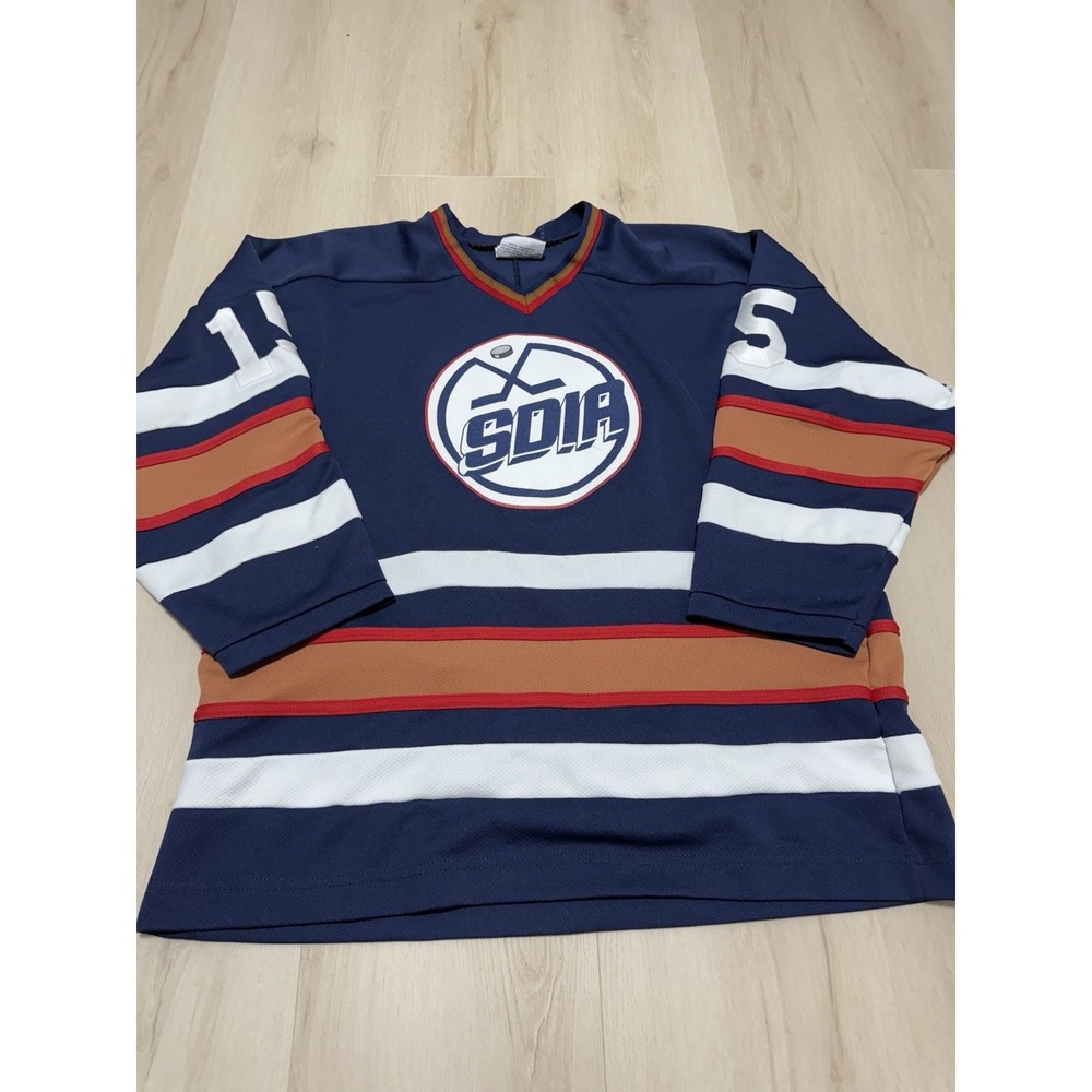 K1 San Diego Oilers SDIA Hockey Jersey Blue Classic Athletic Men's Size XL